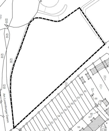 Plattegrond voor de uitbreiding van Möbel Martin Plattegrond voor de uitbreiding van Möbel Martin
