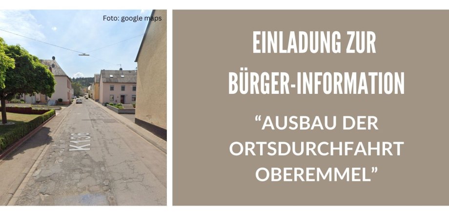 EINLADUNG ZUR BÜRGER-INFORMATION - 1