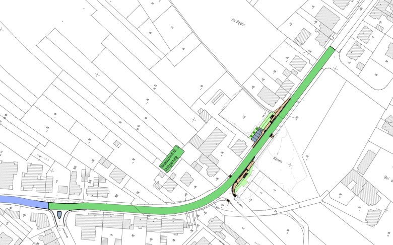 Letzter Bauabschnitt Ortsdurchfahrt Könen