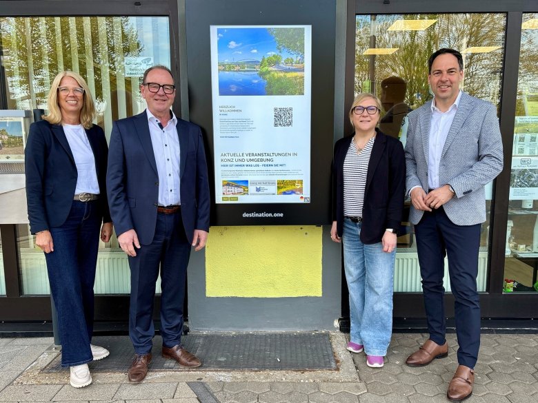 Neue Infostele bei der Saar-Obermosel Touristik